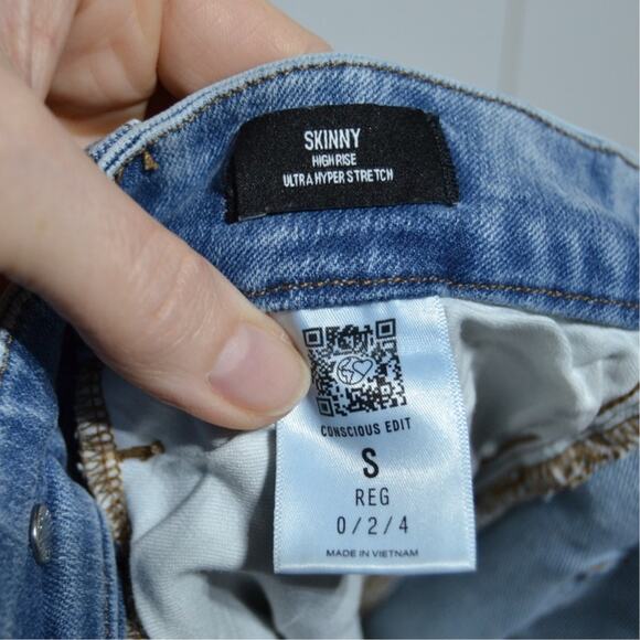 Express Skinny High Rise Ultra Hyper Stretch Size Small Regular 0/2/4 - Picture 7 of 9